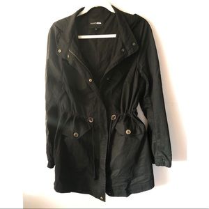 Fashion nova black trench coat